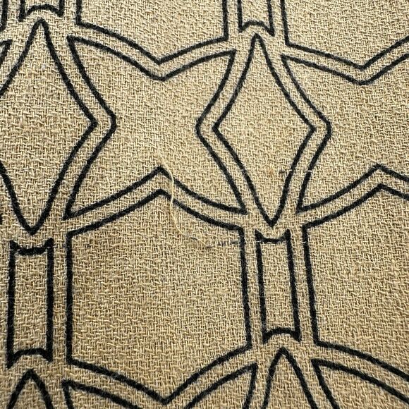 Tibi Pants Womens 2 Slim Crop Mustard Yellow Cotton Throwing Stars Career Preppy - Picture 5 of 15